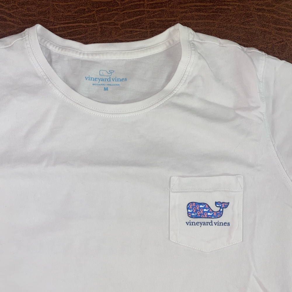 Women’s Breast Cancer Whale Pocket Tee